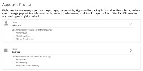 my stockx payout settings